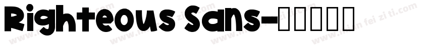 Righteous Sans字体转换